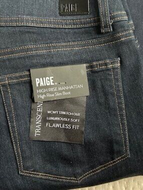 PAIGE - High Rise Manhattan Jeans - NWT - Size 30